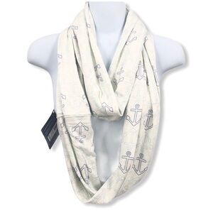 SPERRY Topsider Blue/White Anchor Infinity Scarf